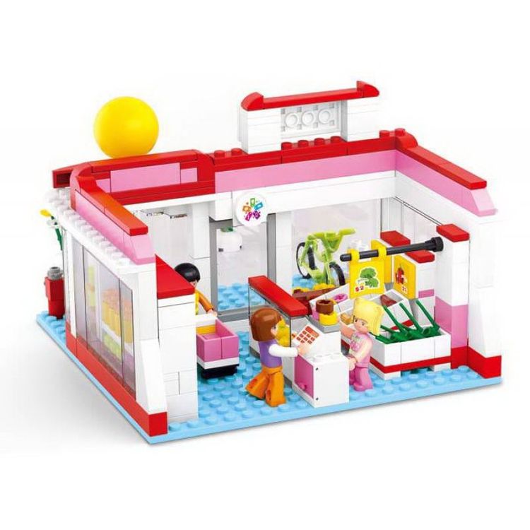 Конструктор «Розовая мечта. Магазин 24 часа», 289 деталей — картинка 2