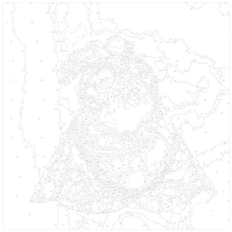 Картина по номерам «Важный мопс» — картинка 3