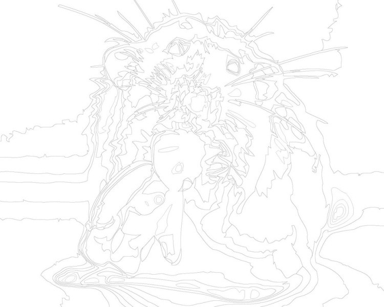 Картина по номерам «Мышка с мишкой» — картинка 3