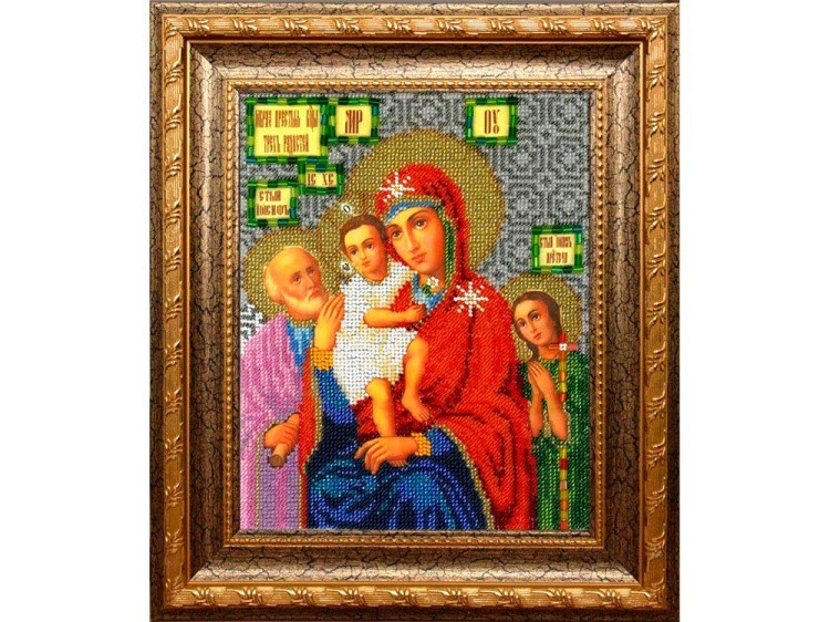 Набор вышивки бисером «Богородица Трех радостей» — картинка 2