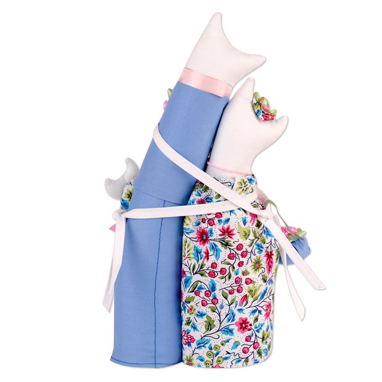 Набор для шитья «Коты-обнимашки ситцевые» — картинка 2