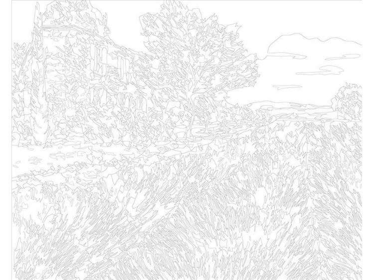 Картина по номерам «Лавандовое поле» — картинка 3