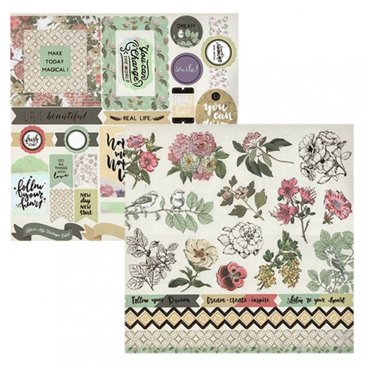 Набор бумаги для скрапбукинга «Арабеска» 30,5x30,5 см — картинка 19