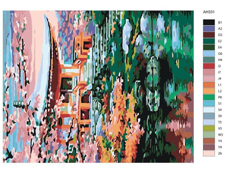 Картина по номерам «Восточный дом» — картинка 2