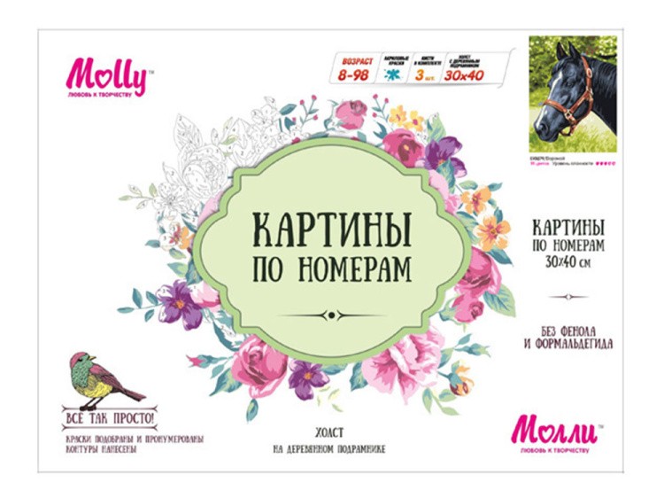 Картина по номерам «Вороной» — картинка 2