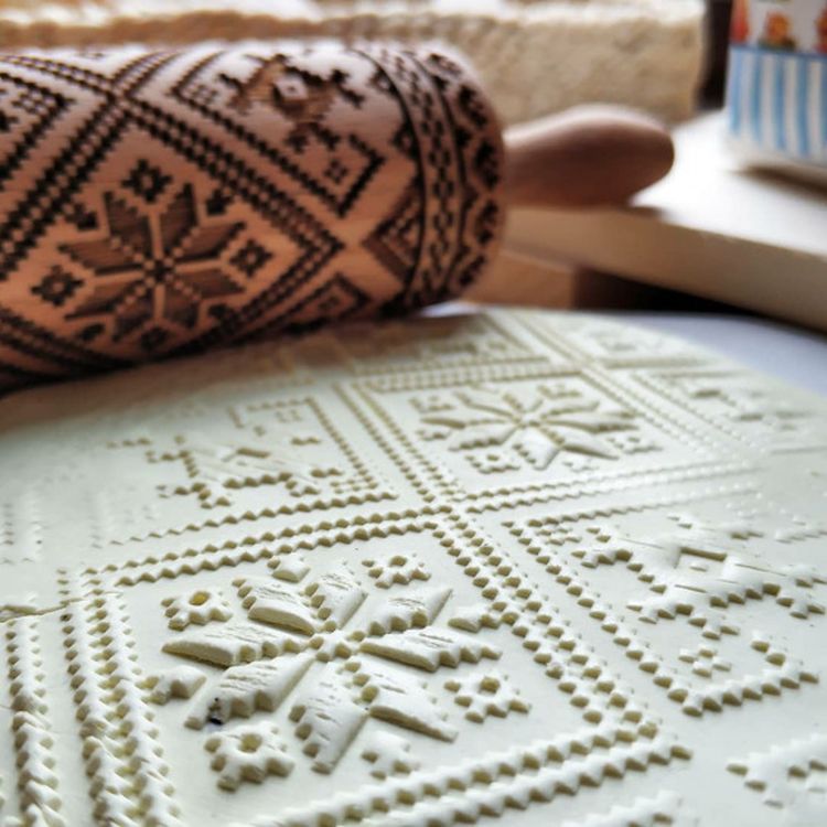 Деревянная скалка «Народный орнамент», Березка — картинка 2