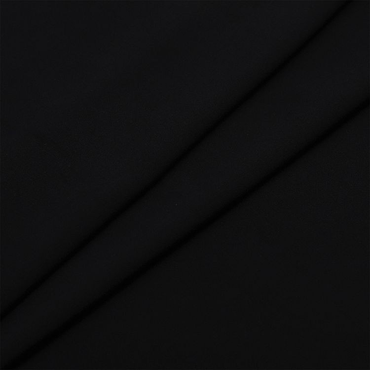 Ткань Штапель, матовая, 5 м, ширина 145 см, 110 г/м2, цвет: 23 черный, TBY — картинка 2