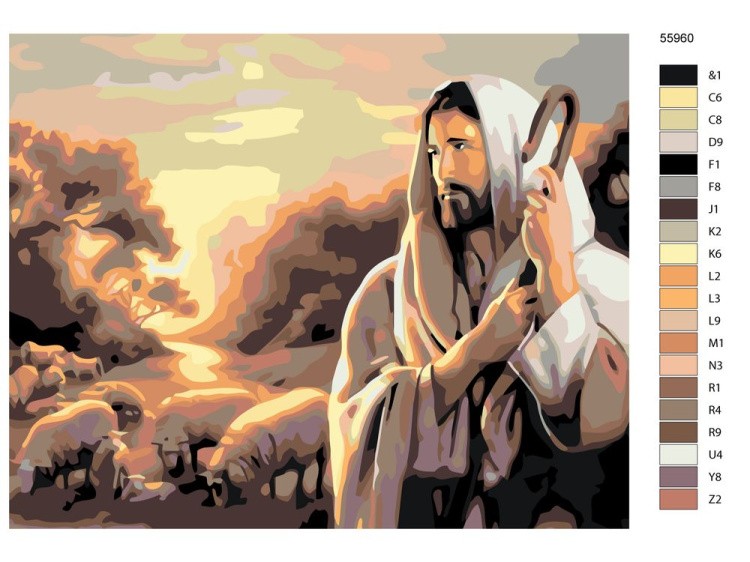 Картина по номерам «Пастух» — картинка 2