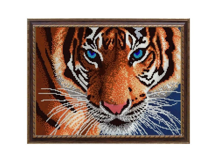 Рисунок на ткани «Взгляд тигра»