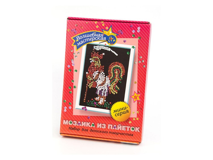 Мозаика из пайеток «Петушок» — картинка 2