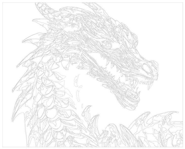 Картина по номерам «Зеленый деревянный дракон 3» — картинка 3