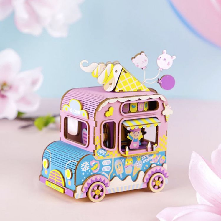 3D-пазл Фургончик с мороженым, 163 элемента (музыкальная карусель) — картинка 2