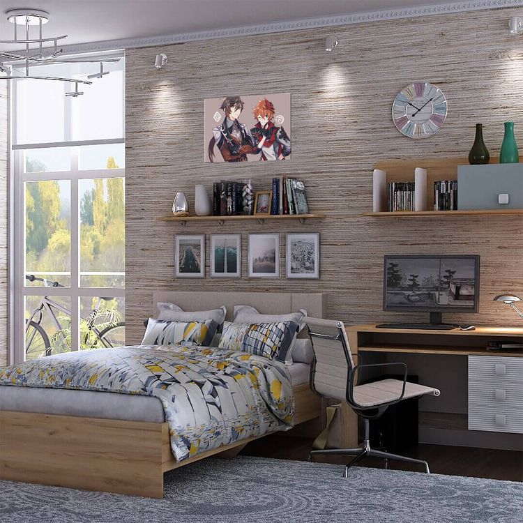 Картина по номерам «Геншин. Тарталья и Чжун Ли» — картинка 4