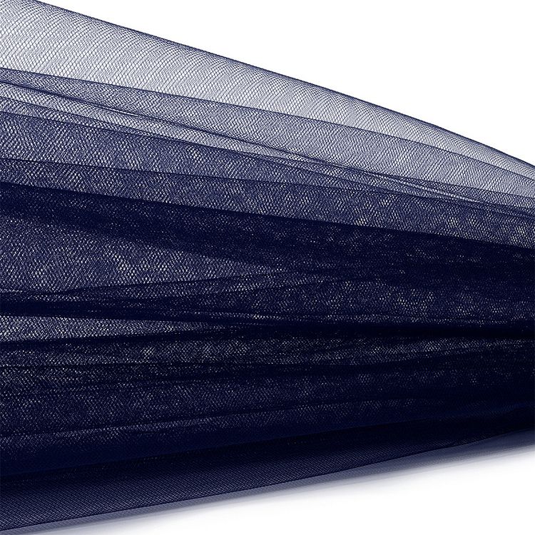 Еврофатин мягкий матовый Hayal Tulle, 5 м, ширина 300 см, цвет: темно-синий, Hayal — картинка 2