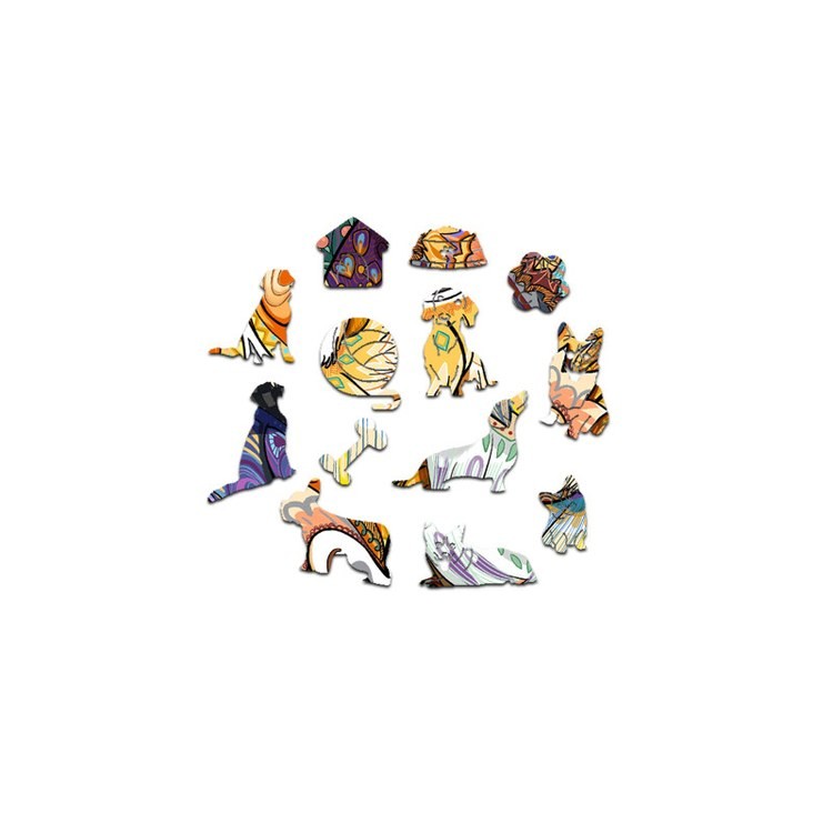 Деревянные пазлы «Веселый Корги L», Woodbests — картинка 4