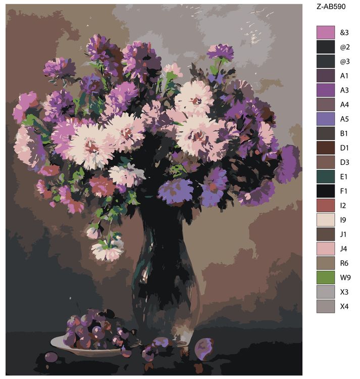 Картина по номерам «Нежный букет» — картинка 2