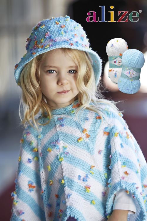 Пряжа ALIZE Baby flower (5416), белый, 5 шт. по 100 г — картинка 3