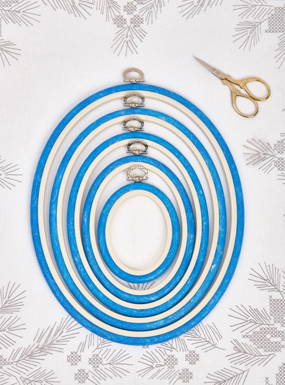 Пяльцы-рамка каучуковые овальные диаметр 220х270 мм, h=10, Nurge — картинка 3