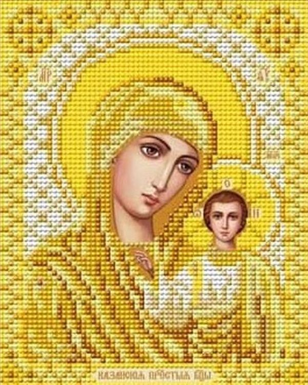 Рисунок на ткани «Казанская Божия Матерь в золоте»