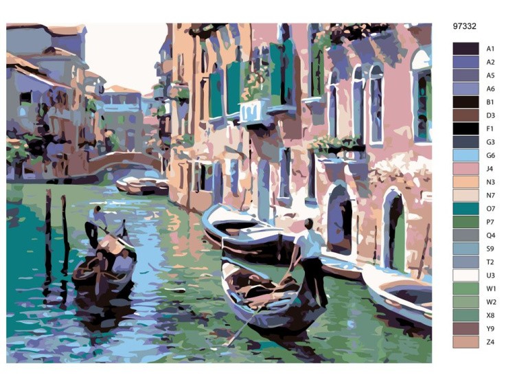 Картина по номерам «Венеция» — картинка 2