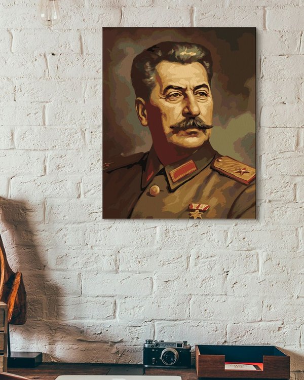 Картина по номерам «Портрет Товарищ Сталин 2» — картинка 3