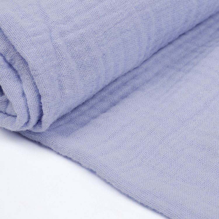 Ткань Муслин, 1 м х 130 см, 125 г/м², цвет: светло-голубой, TBY — картинка 4