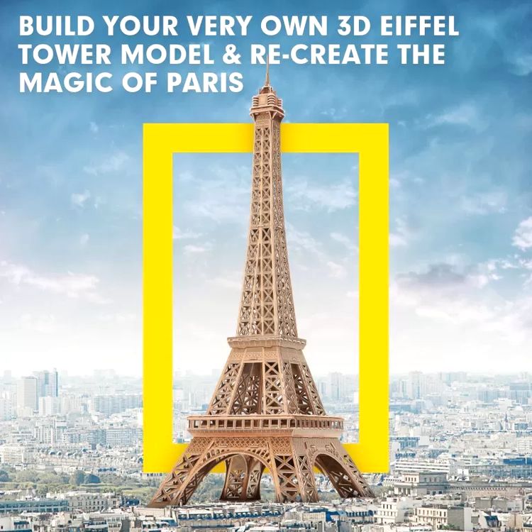3D пазл CubicFun «National Geographic. Париж» — картинка 5
