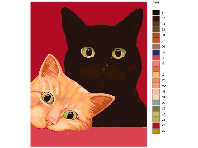 Картина по номерам «Обаяшки» — картинка 2