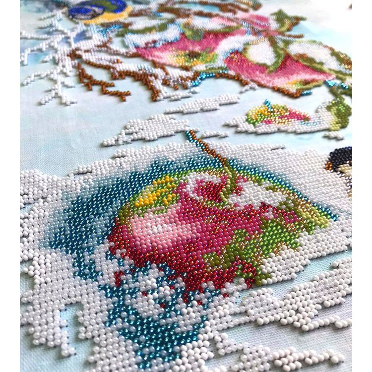 Набор для вышивания «Яблочки для синички» — картинка 2