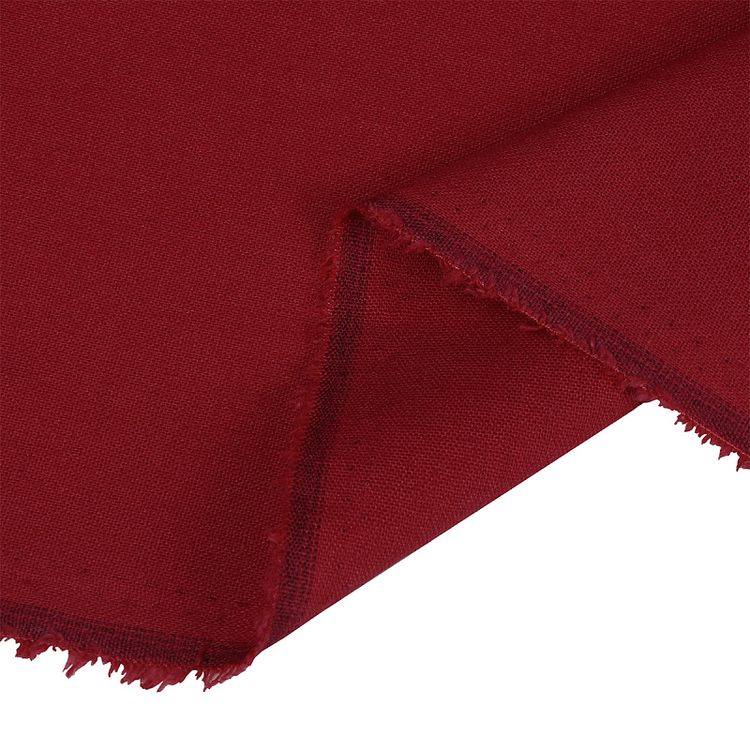 Ткань льняная, 1 м x 140 см, 200 г/м², цвет: красный, TBY — картинка 5