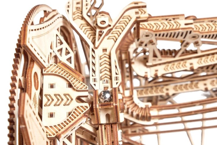 Механическая деревянная сборная модель Wood Trick «Бегущий лабиринт Галактика Марбл» — картинка 8