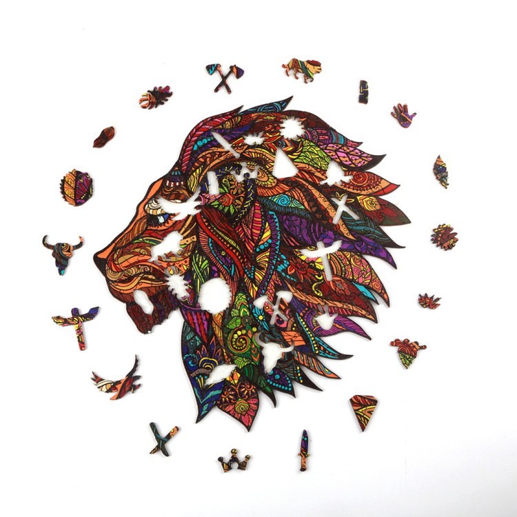 Деревянные пазлы «Король Джунглей M», Woodbests — картинка 2