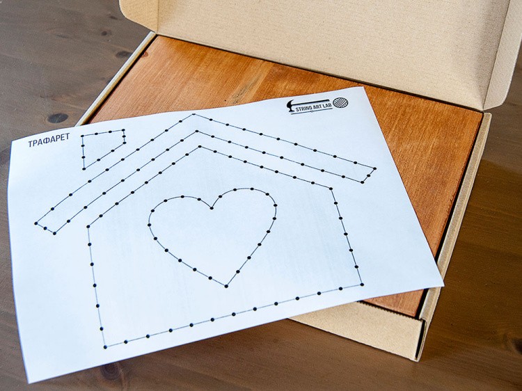 Набор для творчества STRING ART «Дом» — картинка 4