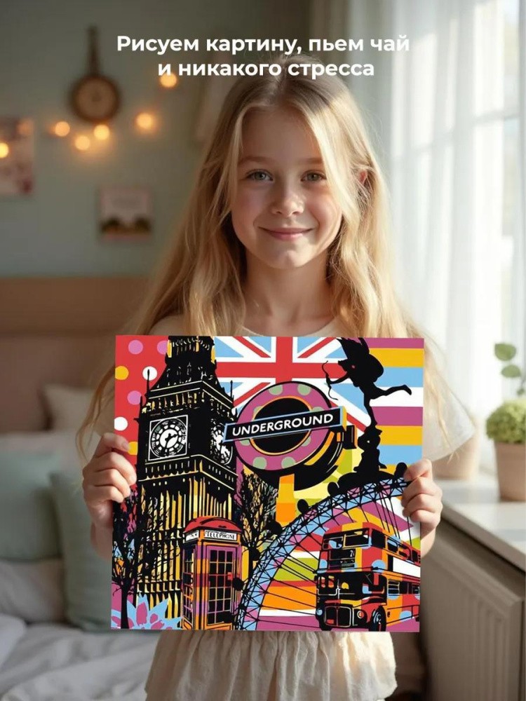 Картина по номерам «Поп-арт. Лондон» — картинка 7