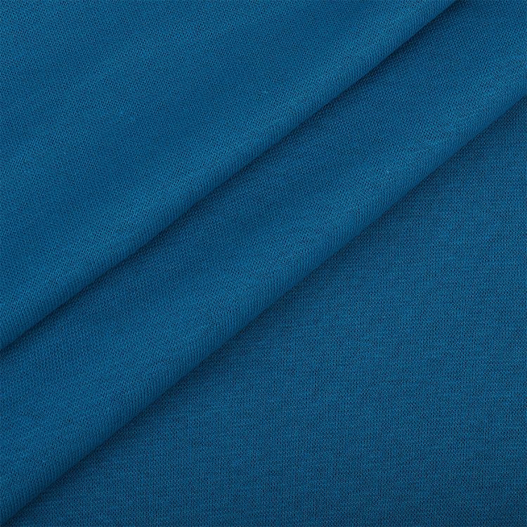 Ткань трикотаж Рибана с лайкрой, 3 м, ширина 80-90 см, 215 г/м2, опененд, цвет: бирюза, TBY — картинка 4