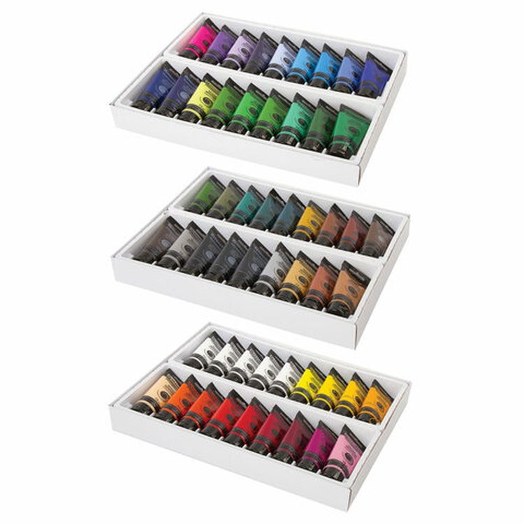 Краски акриловые художественные BRAUBERG ART CLASSIC, набор 54 шт, 49 цветов, в тубах 75 мл — картинка 3