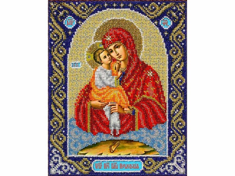 Набор вышивки бисером «Богородица Почаевская»