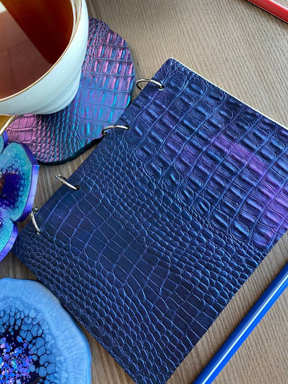 Молд №456 Обложка А5, Кожа крокодила (210х153х5 мм) 1 шт., Art Blong — картинка 7