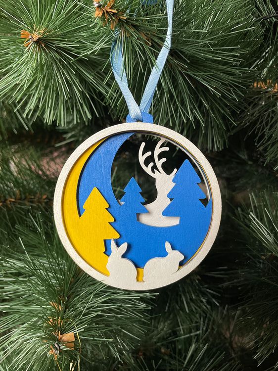 3D пазл-раскраска «Сказочный олень» — картинка 2