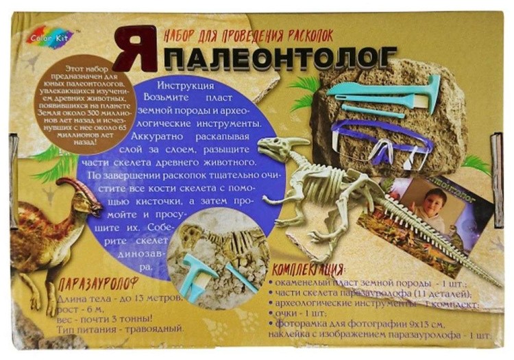 Набор для проведения раскопок «Паразауролов» — картинка 3