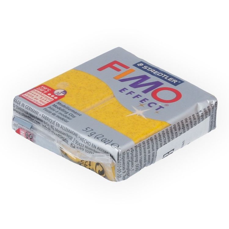 Полимерная глина FIMO Effect, цвет: золотой с блестками, 57 г — картинка 2
