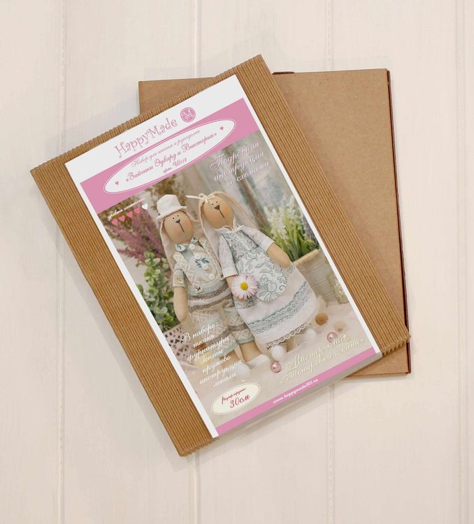 Набор для шитья «Зайчики Эдвард и Виктория» — картинка 3