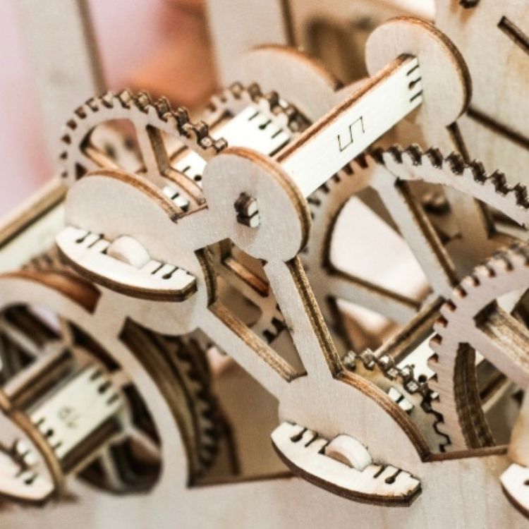 Конструктор из дерева «Механическая машина Murble», UNIWOOD — картинка 6