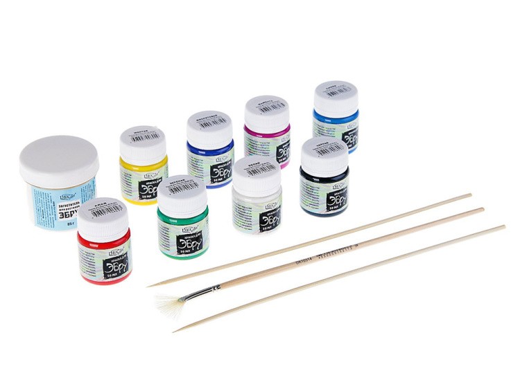 Набор для эбру 8 цветов, DecArt® — картинка 4