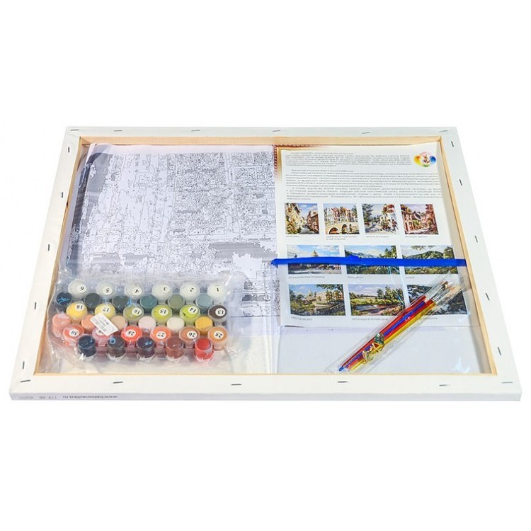 Картина по номерам «Амстердам. Мост через канал» — картинка 3