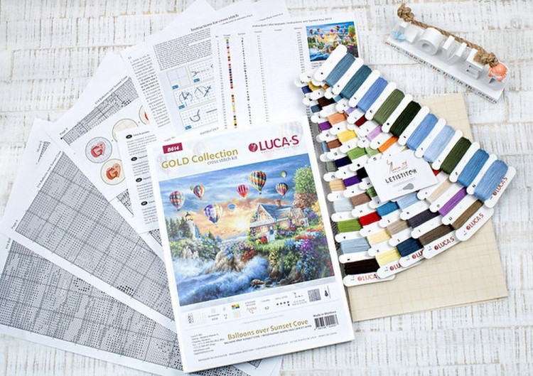 Набор для вышивания «Воздушные шары над Сансет Коув» — картинка 6