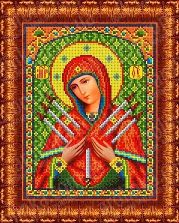 Набор вышивки бисером «Богородица Семистрельная» — картинка 2