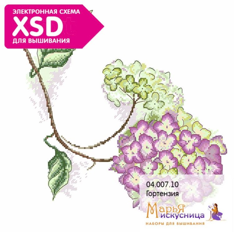 Набор для вышивания «Гортензия» — картинка 4