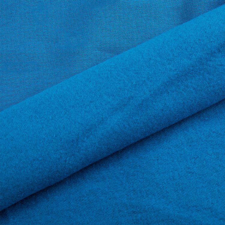 Ткань трикотаж Футер 2х нитка, начес хлопок, 6 м x 200 см, 210 г/м², цвет: бирюзовый, TBY — картинка 3