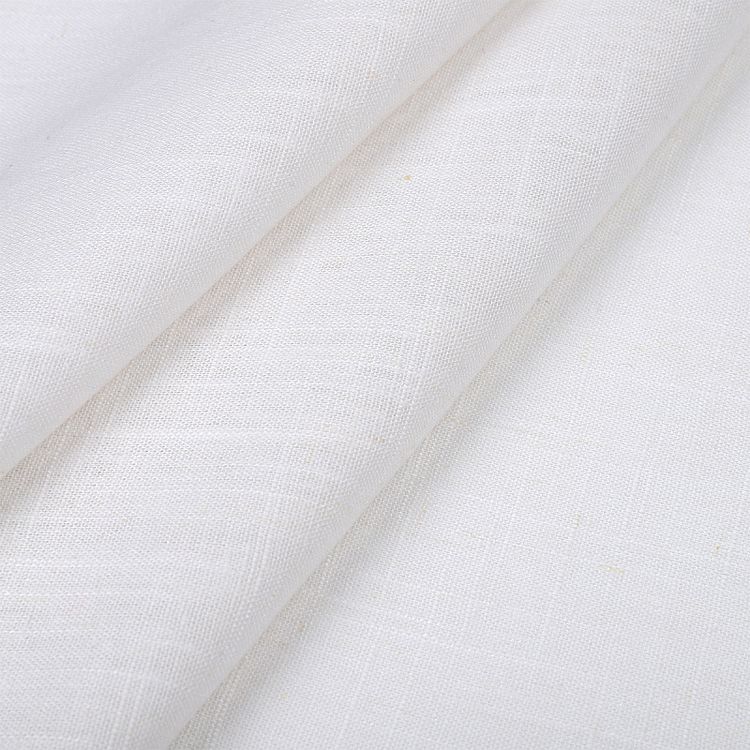 Ткань льняная, 1 м x 140 см, 190 г/м², цвет: белый, TBY — картинка 3